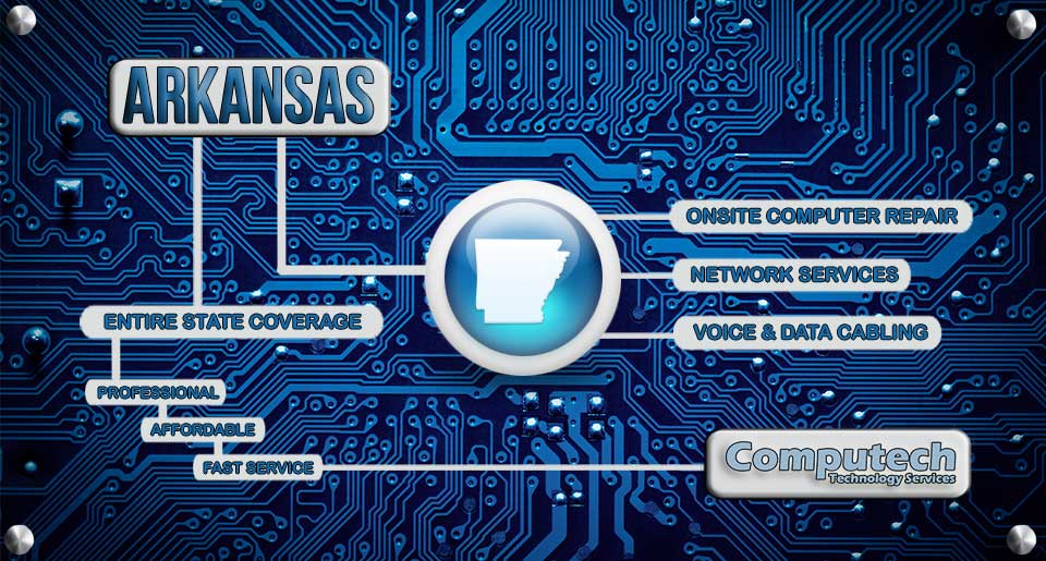 Arkansas Onsite Computer Repair, Network & Voice and Data Cabling Services